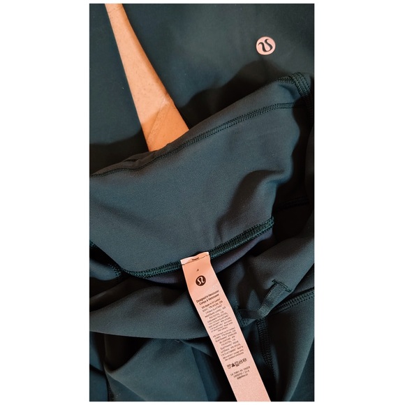 Lululemon Storm Teal Wunder Train High Rise Leggings with Pockets NWOT - Picture 4 of 5